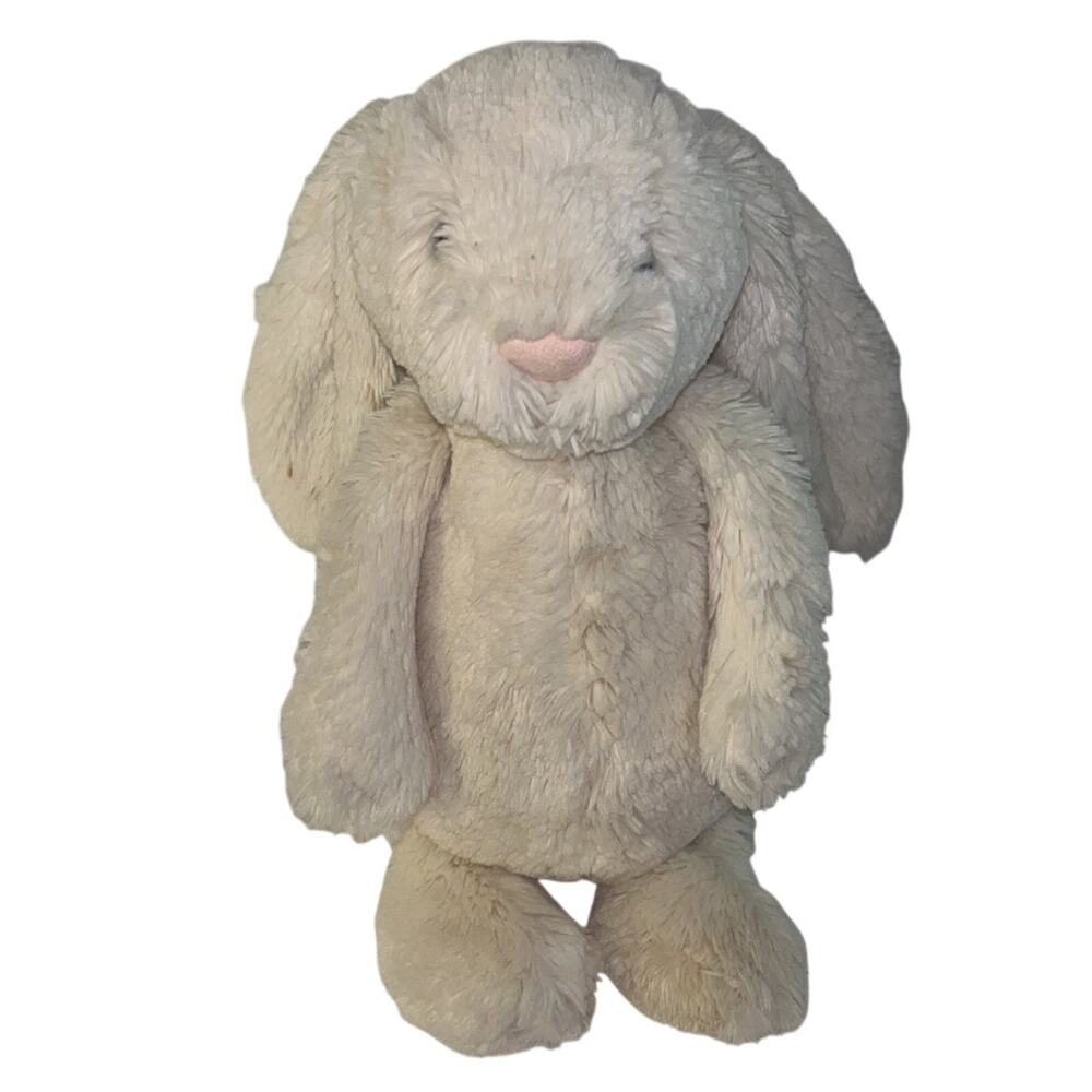 Jellycat Bashful Cream Bunny Stuffed Fluffy Animal Plush - Cream - 12" Retired